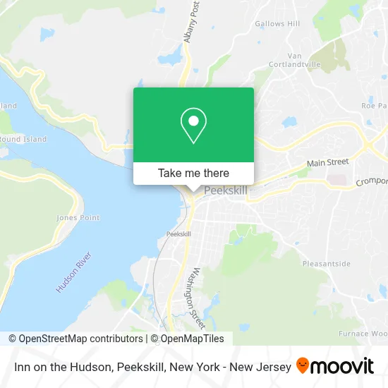 Inn on the Hudson, Peekskill map