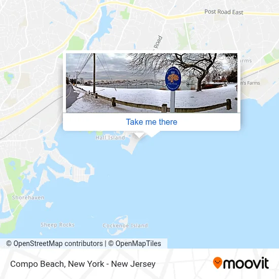 Compo Beach map