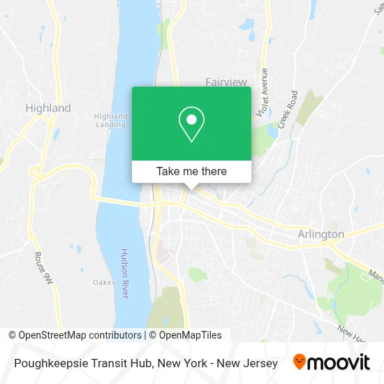 Poughkeepsie Transit Hub map