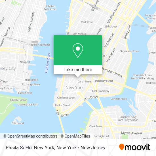 Rasila SoHo, New York map