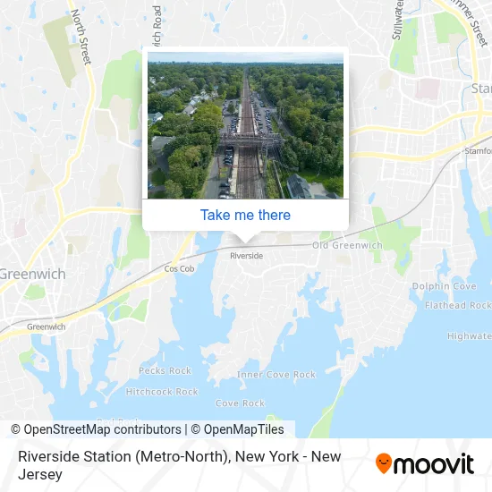 Riverside Station (Metro-North) map