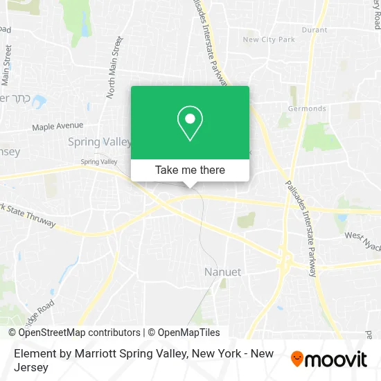 Element by Marriott Spring Valley map