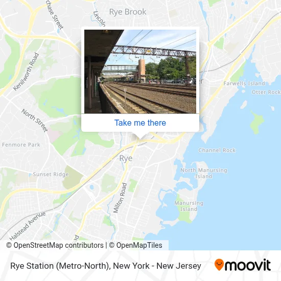 Rye Station (Metro-North) map