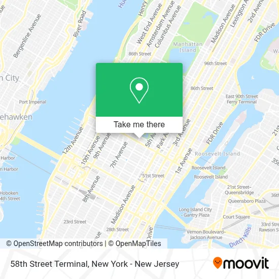 58th Street Terminal map