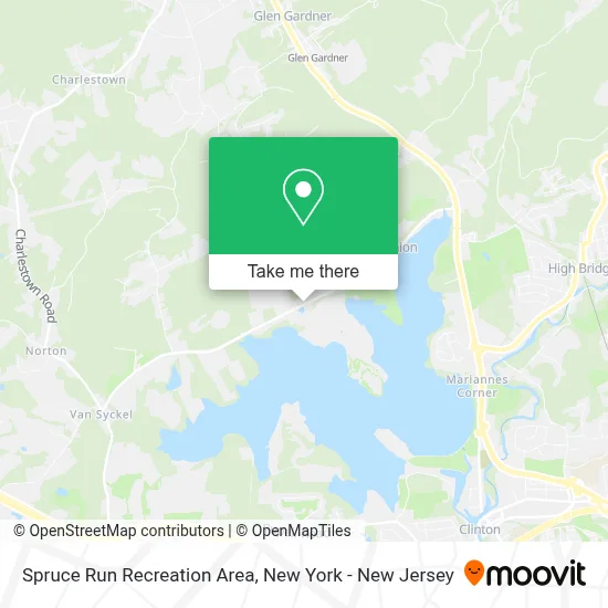 Spruce Run Recreation Area map
