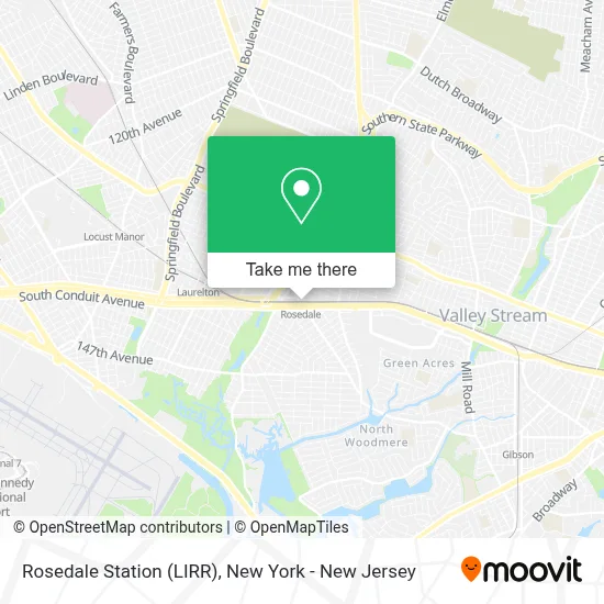 Rosedale Station (LIRR) map