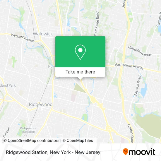 Ridgewood Station map