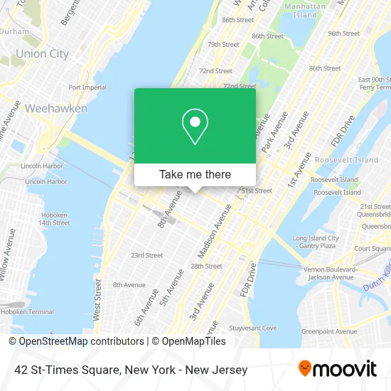 42 St-Times Square map