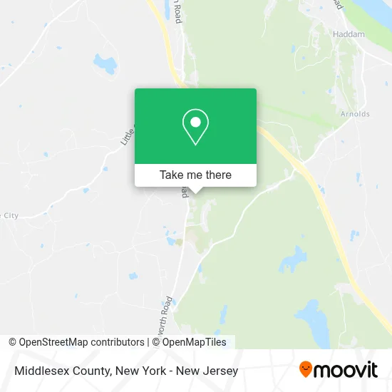 Middlesex County map