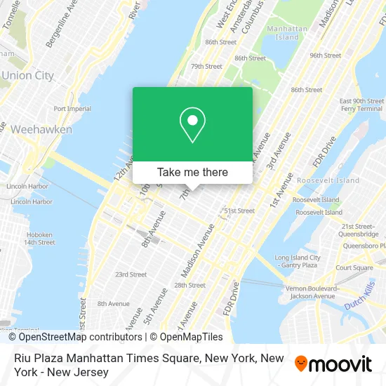Riu Plaza Manhattan Times Square, New York map