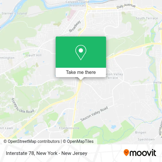 Interstate 78 map