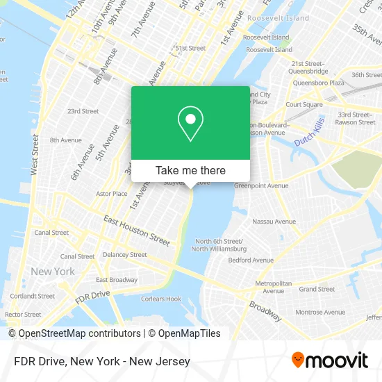 FDR Drive map