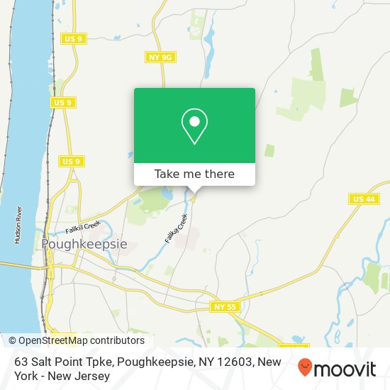 63 Salt Point Tpke, Poughkeepsie, NY 12603 map