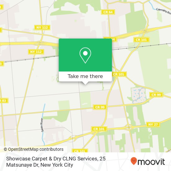 Mapa de Showcase Carpet & Dry CLNG Services, 25 Matsunaye Dr
