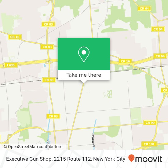 Mapa de Executive Gun Shop, 2215 Route 112