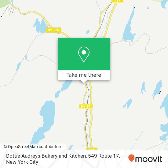 Mapa de Dottie Audreys Bakery and Kitchen, 549 Route 17