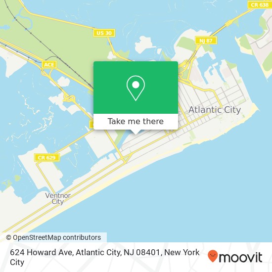 624 Howard Ave, Atlantic City, NJ 08401 map