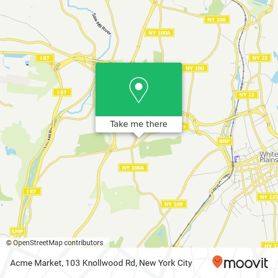 Mapa de Acme Market, 103 Knollwood Rd