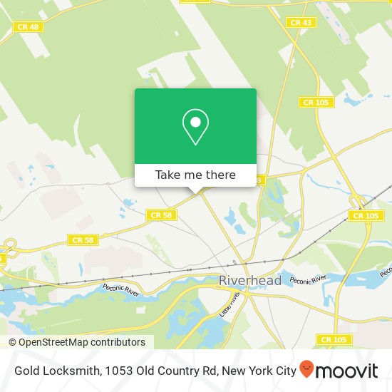 Mapa de Gold Locksmith, 1053 Old Country Rd