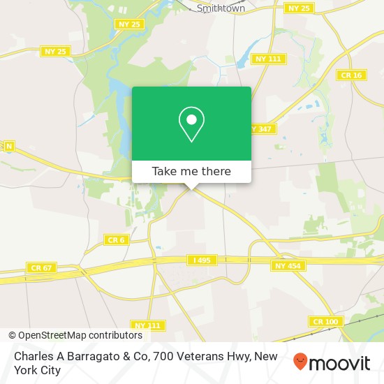 Mapa de Charles A Barragato & Co, 700 Veterans Hwy