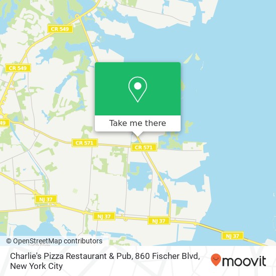 Charlie's Pizza Restaurant & Pub, 860 Fischer Blvd map