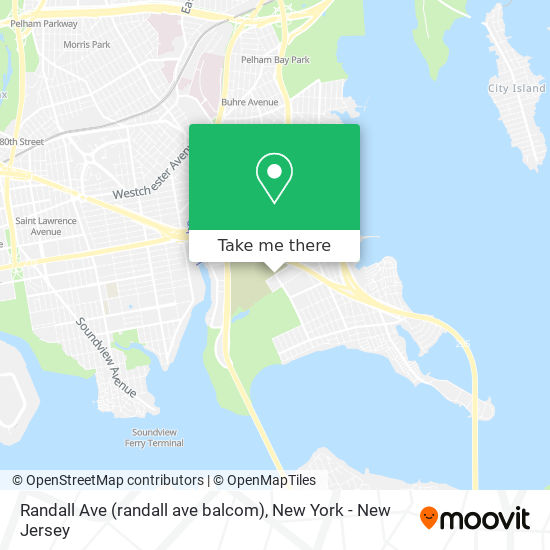 Mapa de Randall Ave (randall ave balcom)