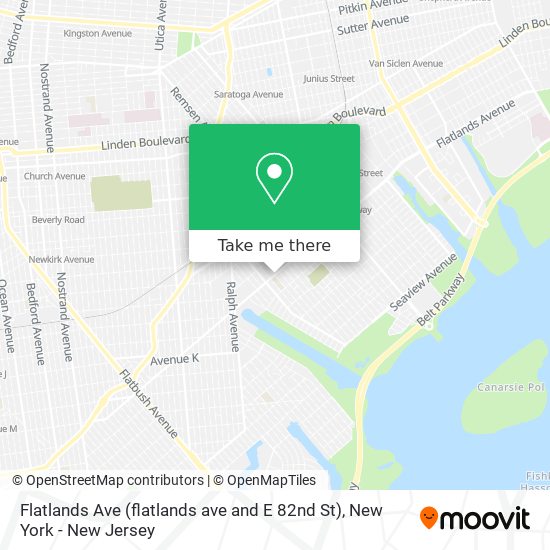 Flatlands Ave (flatlands ave and E 82nd St) map