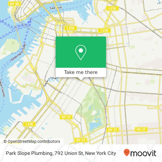 Park Slope Plumbing, 792 Union St map