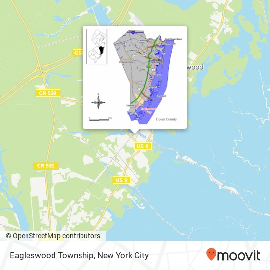 Mapa de Eagleswood Township