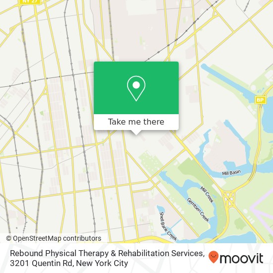 Rebound Physical Therapy & Rehabilitation Services, 3201 Quentin Rd map