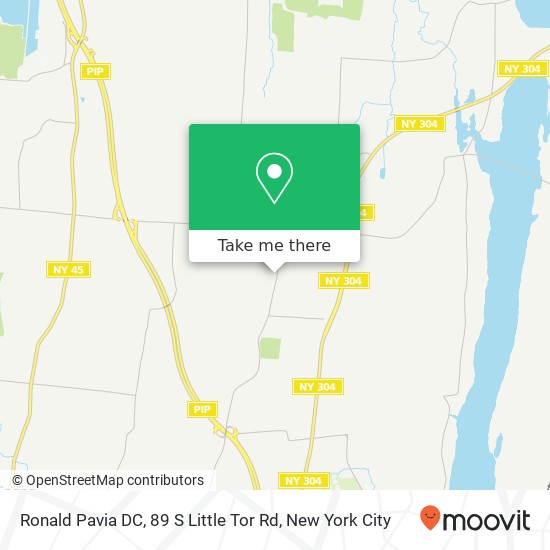 Mapa de Ronald Pavia DC, 89 S Little Tor Rd