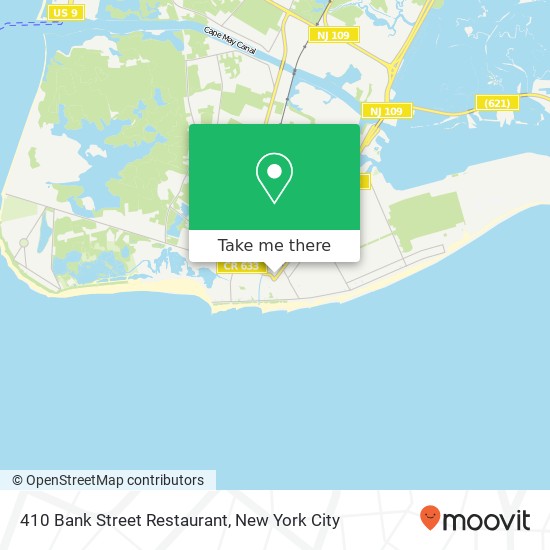 Mapa de 410 Bank Street Restaurant