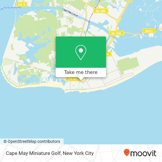 Cape May Miniature Golf map