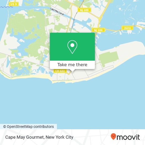Cape May Gourmet map