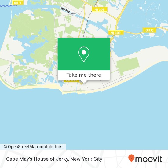 Cape May's House of Jerky map