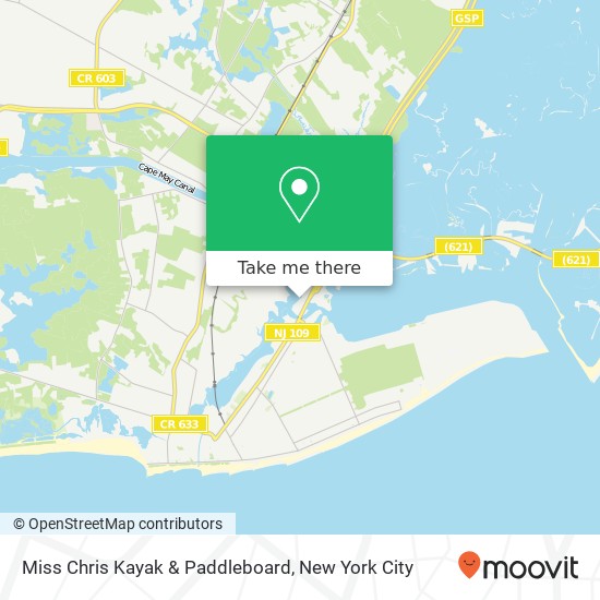 Mapa de Miss Chris Kayak & Paddleboard