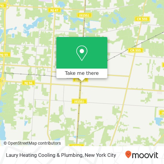 Laury Heating Cooling & Plumbing map