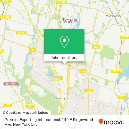 Premier Exporting International, 140 E Ridgewood Ave map
