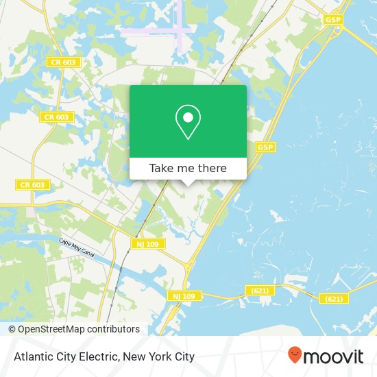 Atlantic City Electric map