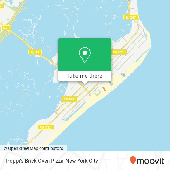 Mapa de Poppi's Brick Oven Pizza