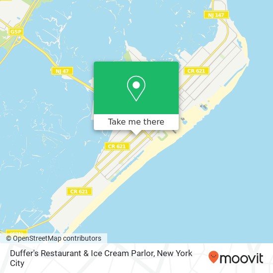 Mapa de Duffer's Restaurant & Ice Cream Parlor