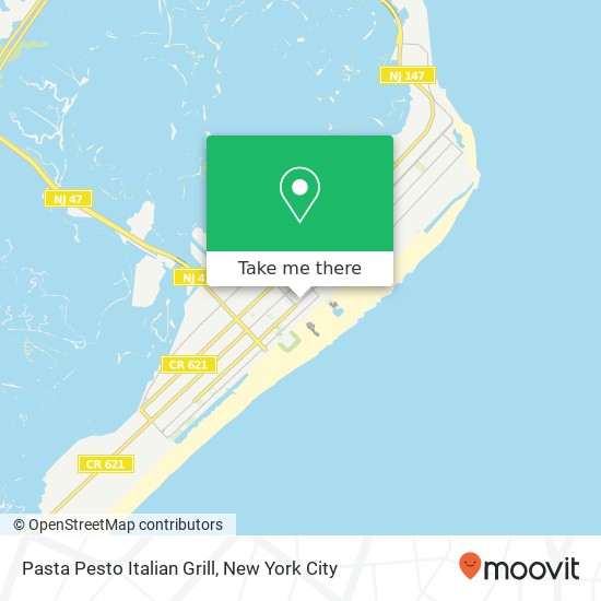 Mapa de Pasta Pesto Italian Grill