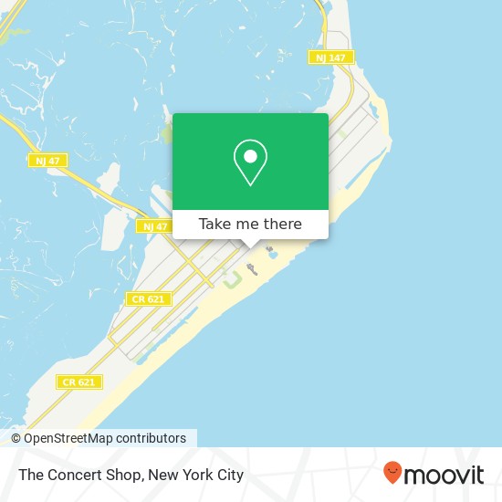 The Concert Shop map