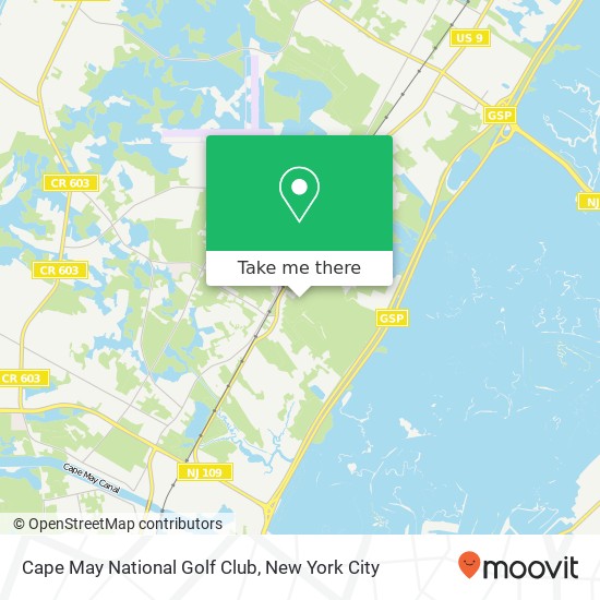 Mapa de Cape May National Golf Club