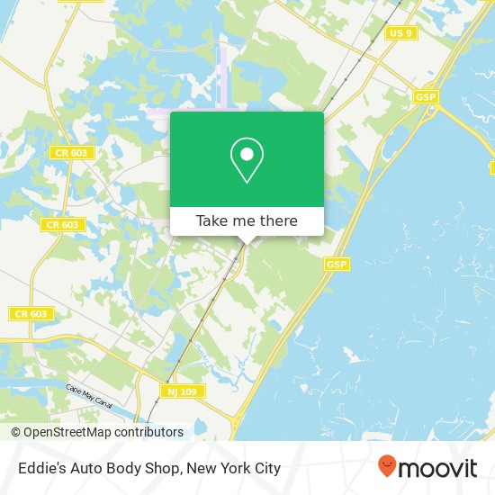Eddie's Auto Body Shop map