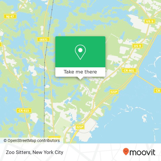 Zoo Sitters map