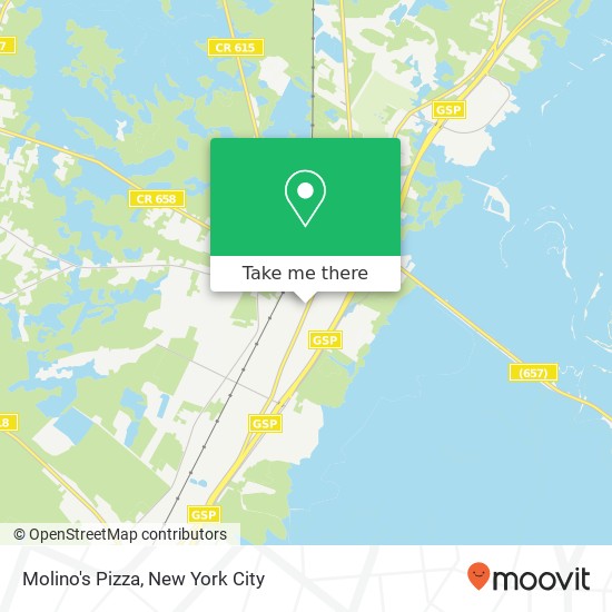 Mapa de Molino's Pizza