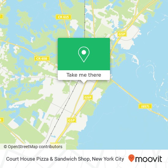 Mapa de Court House Pizza & Sandwich Shop