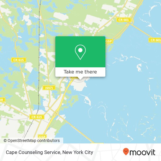 Cape Counseling Service map
