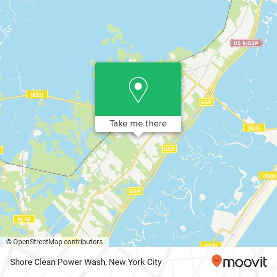 Shore Clean Power Wash map